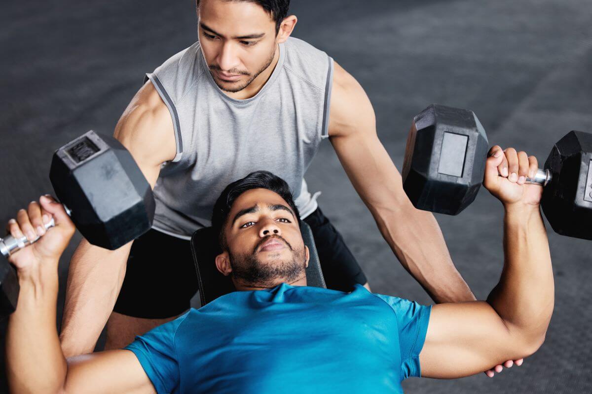 Men Performing a Push Pull Legs Workout Routine Together